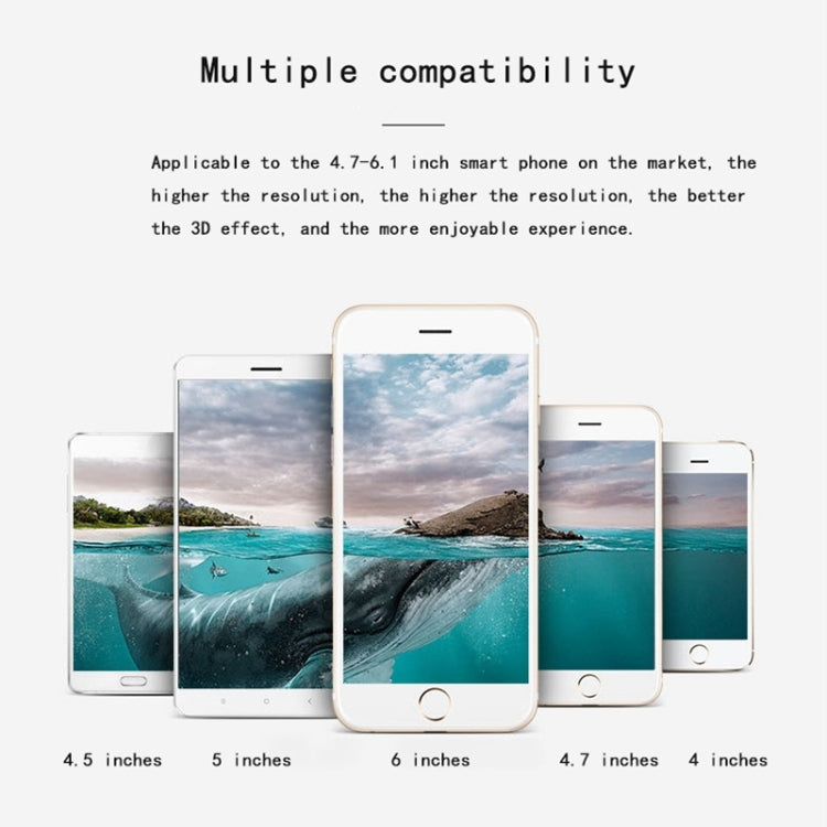 VR SHINECON G06EB Virtual Reality 3D Video Glasses Suitable for 4.7 inch - 6.1 inch Smartphone with HiFi Headset