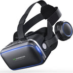 VR SHINECON G04E Virtual Reality 3D Video Glasses Suitable for 3.5 inch - 6.0 inch Smartphone with HiFi Headset