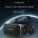 VR SHINECON G04E Virtual Reality 3D Video Glasses Suitable for 3.5 inch - 6.0 inch Smartphone with HiFi Headset
