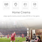 VR SHINECON G04E Virtual Reality 3D Video Glasses Suitable for 3.5 inch - 6.0 inch Smartphone with HiFi Headset