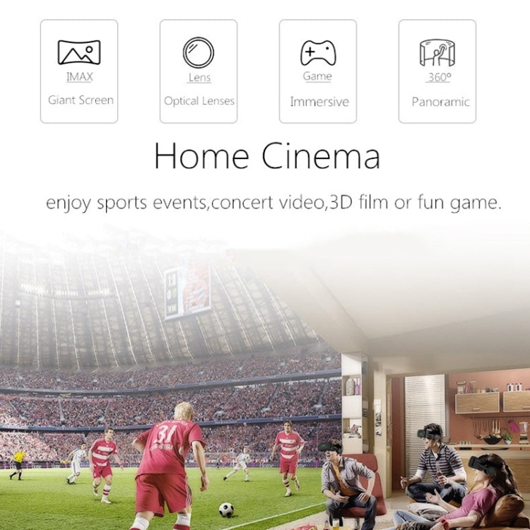 VR SHINECON G04E Virtual Reality 3D Video Glasses Suitable for 3.5 inch - 6.0 inch Smartphone with HiFi Headset