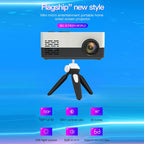 J15 1920 x 1080P HD Household Mini LED Projector with Tripod Mount Support AV / HDMI x 1 / USB x1 / TF x 1
