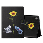 Colored Drawing Horizontal Flip Leather Case with Holder & Card Slots