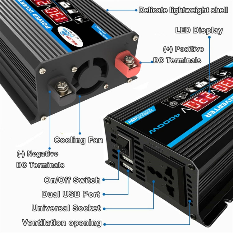 Tang II Generation 12V to 220V 300W Car Power Inverter