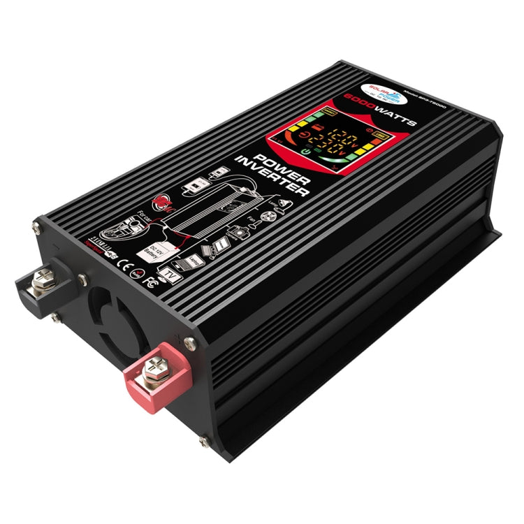 Tang III Generation 12V to 220V 6000W Car Power Inverter with LCD Display & Dual USB