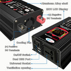 Tang III Generation 12V to 110V 6000W Car Power Inverter with LCD Display & Dual USB