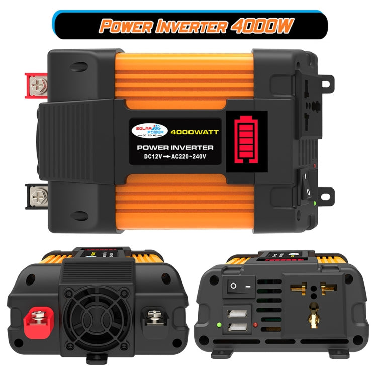 Little Wasp 12V to 220V 4000W Car Power Inverter with LED Display & Dual USB