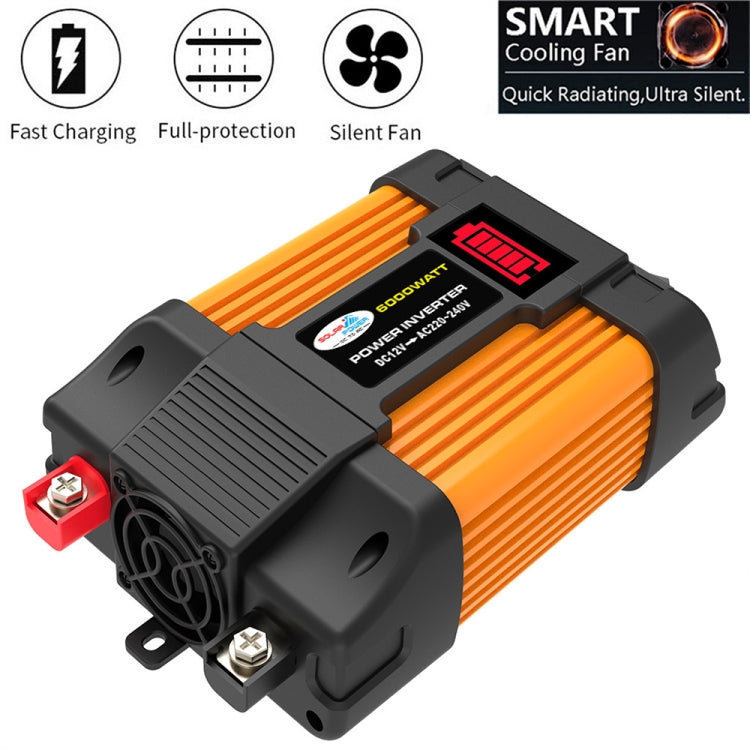 Little Wasp 12V to 110V 6000W Car Power Inverter with LED Display & Dual USB