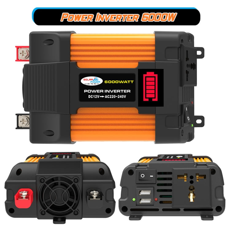 Little Wasp 12V to 220V 6000W Car Power Inverter with LED Display & Dual USB