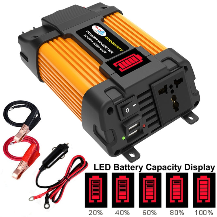 Little Wasp 12V to 220V 6000W Car Power Inverter with LED Display & Dual USB