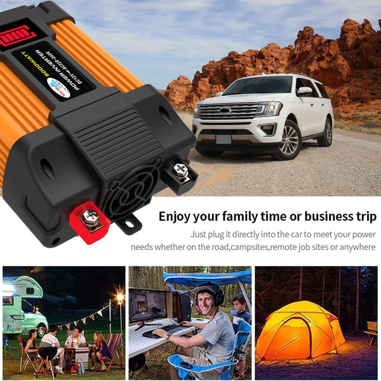 Little Wasp 12V to 220V 6000W Car Power Inverter with LED Display & Dual USB