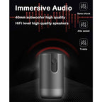 WEJOY A5 1920x1080P 200 Lumens Multi-function Portable Home Theater LED HD Digital Projector Bluetooth Speaker, Android 7.1, 2G+16GB,