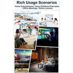 WEJOY A5 1920x1080P 200 Lumens Multi-function Portable Home Theater LED HD Digital Projector Bluetooth Speaker, Android 7.1, 2G+16GB,