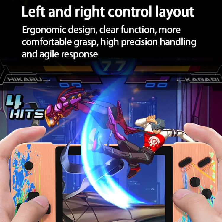 G3 Macaron 3.5 inch Screen Handheld Game Console for Dual Players Built-in 800 Games