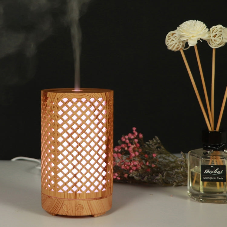 200ml Hollow-out Forest Pattern Wooden Essential Oil Aromatherapy Machine Ultrasonic Humidifier
