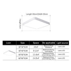 Macaron LED Square Ceiling Lamp, 3-Colors Light