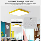 Macaron LED Square Ceiling Lamp, 3-Colors Light