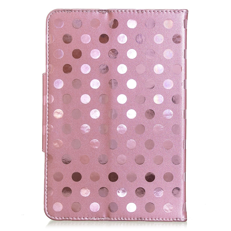 Solid Color Wave Point Horizontal Flip Leather Case  , with Holder