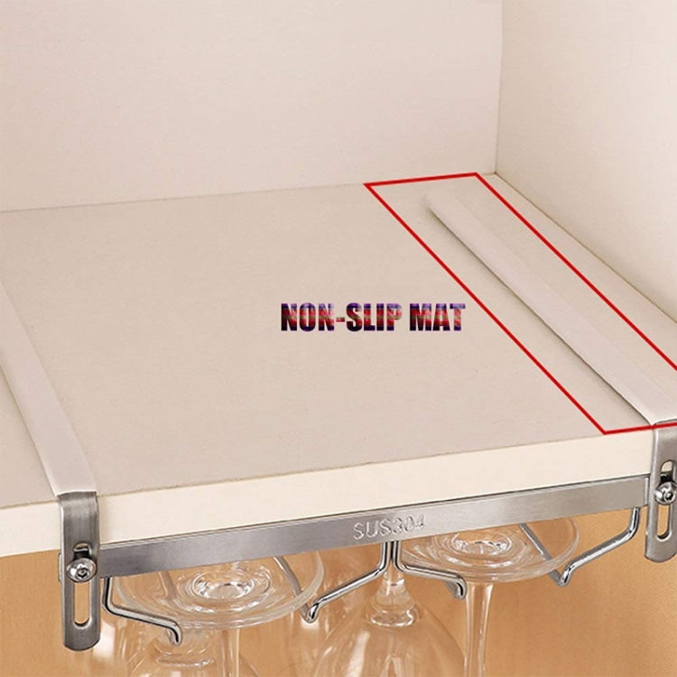 304 Stainless Steel Hanging Wine Glass Shelf Drain Rack Cup Holder