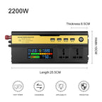 8896 2200W Car Smart Multi-functional Digital Display Inverter