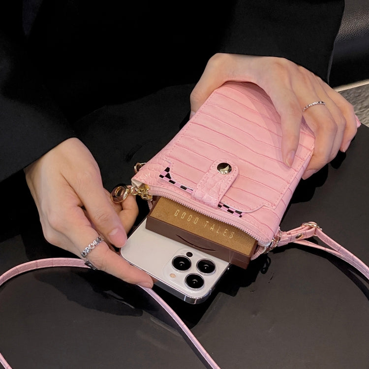 Stone Texture Card Holder Mobile Phone Bag