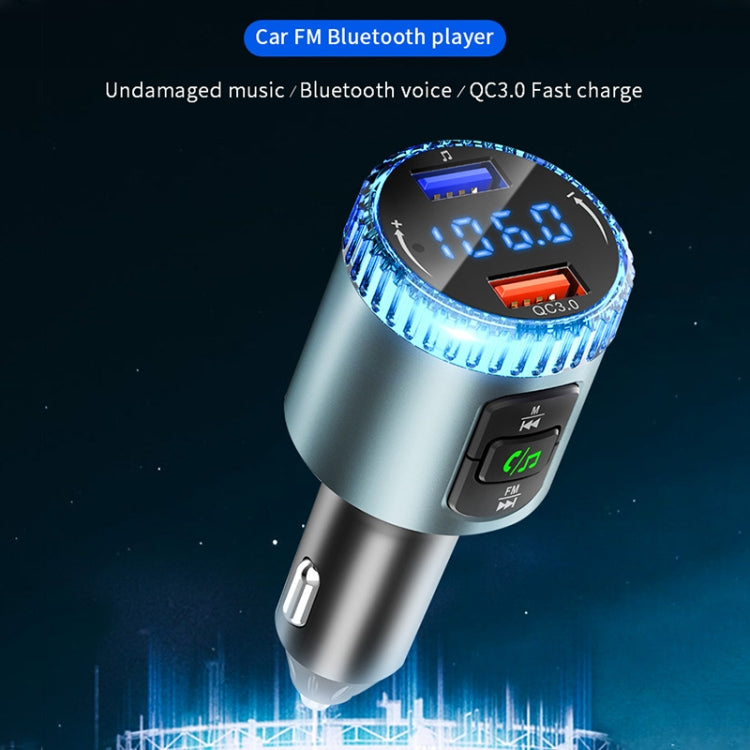 BC77 QC3.0 Fast Charging Car Bluetooth Hands-free MP3 Player FM Transmitter