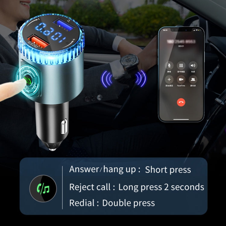 BC77 QC3.0 Fast Charging Car Bluetooth Hands-free MP3 Player FM Transmitter