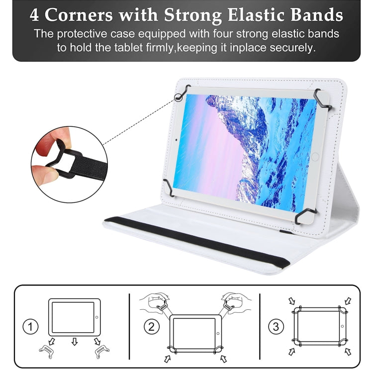 360 Degree Rotation Litchi Texture Flip Leather Tablet Case