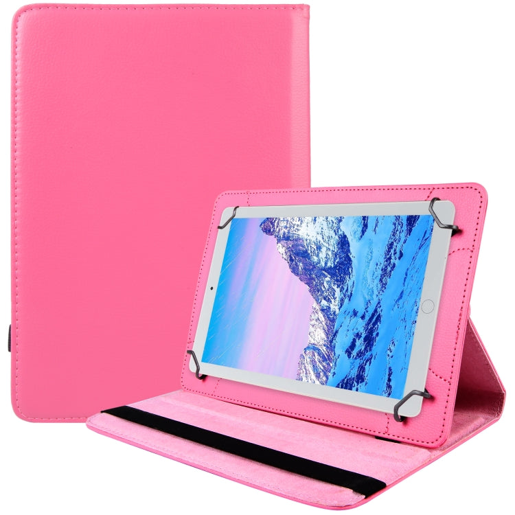 360 Degree Rotation Litchi Texture Flip Leather Tablet Case