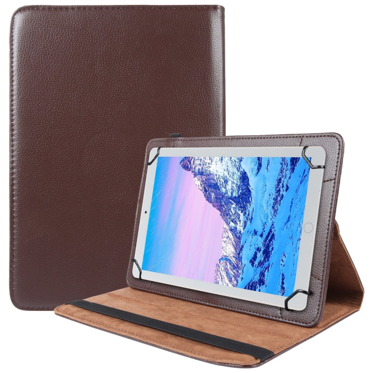 360 Degree Rotation Litchi Texture Flip Leather Tablet Case