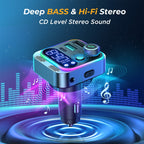 JOYROOM JR-CL16 48W Bluetooth 5.0 Car Wireless FM Transmitter