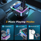 JOYROOM JR-CL16 48W Bluetooth 5.0 Car Wireless FM Transmitter
