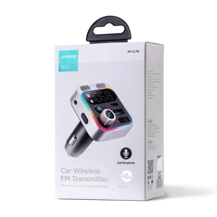JOYROOM JR-CL16 48W Bluetooth 5.0 Car Wireless FM Transmitter