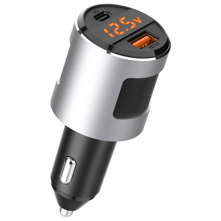 SC01 65W QC3.0 + PD Dual Ports Car Charger with Voltage Display