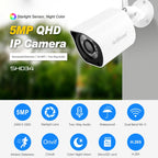 SriHome SH034 5.0MP Mini Dual 2.4 / 5G WiFi Outdoor Waterproof Video Surveillance Color Night Vision Security CCTV Cam
