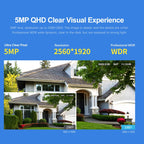 SriHome SH034 5.0MP Mini Dual 2.4 / 5G WiFi Outdoor Waterproof Video Surveillance Color Night Vision Security CCTV Cam