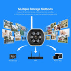 SriHome SH034 5.0MP Mini Dual 2.4 / 5G WiFi Outdoor Waterproof Video Surveillance Color Night Vision Security CCTV Cam