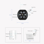 SriHome SH034 5.0MP Mini Dual 2.4 / 5G WiFi Outdoor Waterproof Video Surveillance Color Night Vision Security CCTV Cam