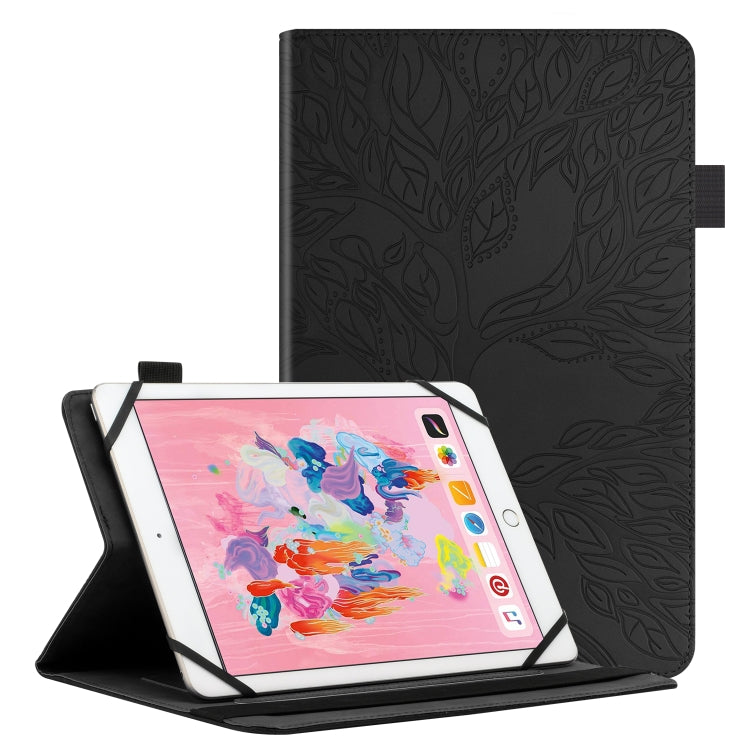 Life Tree Pattern Flip Universal Leather Tablet Case