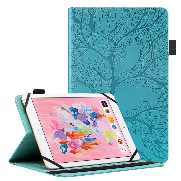 Life Tree Pattern Flip Universal Leather Tablet Case