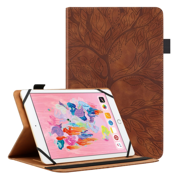 Life Tree Pattern Flip Universal Leather Tablet Case