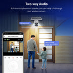 2.4G Wifi Solar Battery Powered? Floodlight PTZ? Camera with  PIR Human Detection