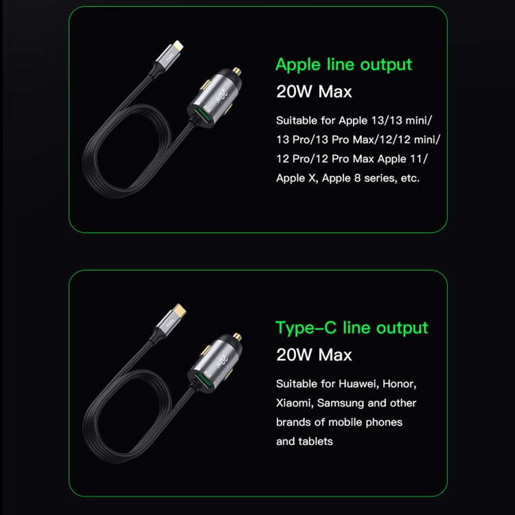 TOTUDESIGN 20W USB Car Fast Charging, Cable Length: 1.2m