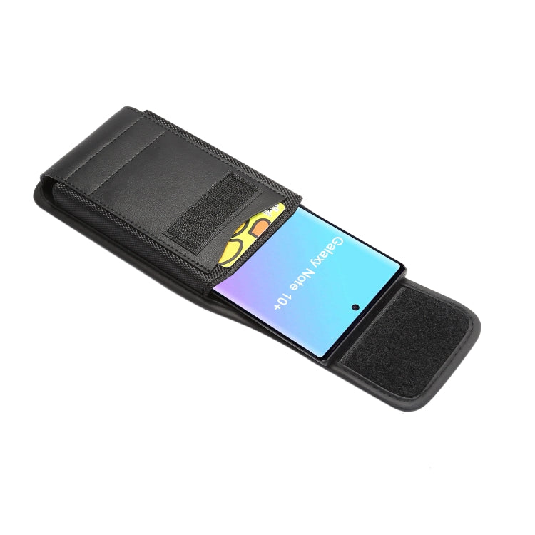 Universal Nylon Cloth Mobile Phone Waist Bag with Card Slot