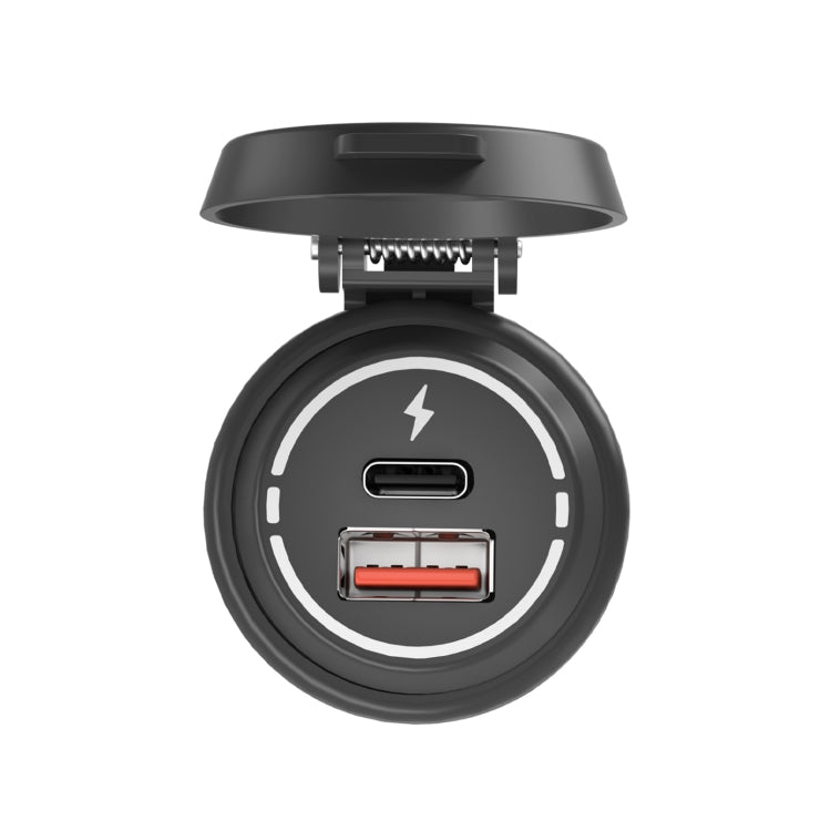 ZH-1786A2 QC3.0 USB-A + Type-C Dual Interface Car Charger, Cable Length: 60cm