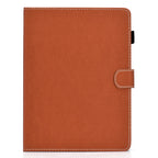 Solid Color Tablet PC Universal Magnetic Horizontal Flip Leather Case with Card Slots & Holder