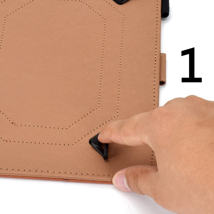 Solid Color Tablet PC Universal Magnetic Horizontal Flip Leather Case with Card Slots & Holder