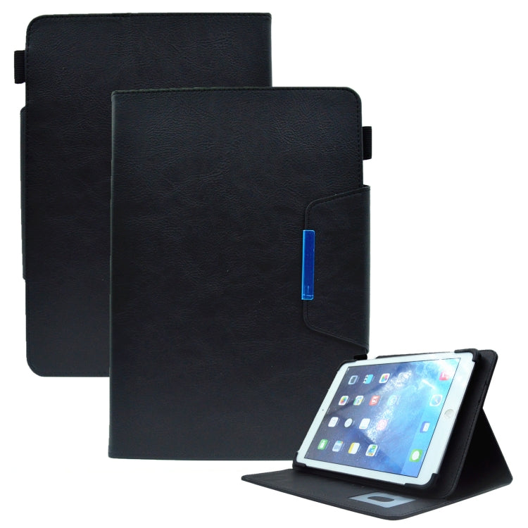 Suede Cross Texture Magnetic Clasp Leather Tablet Case