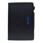 Suede Cross Texture Magnetic Clasp Leather Tablet Case