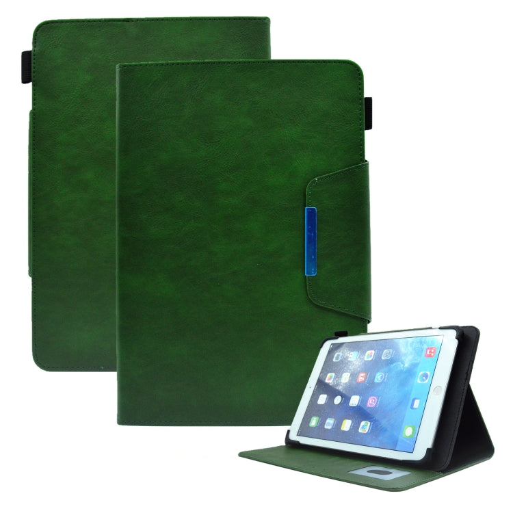 Suede Cross Texture Magnetic Clasp Leather Tablet Case